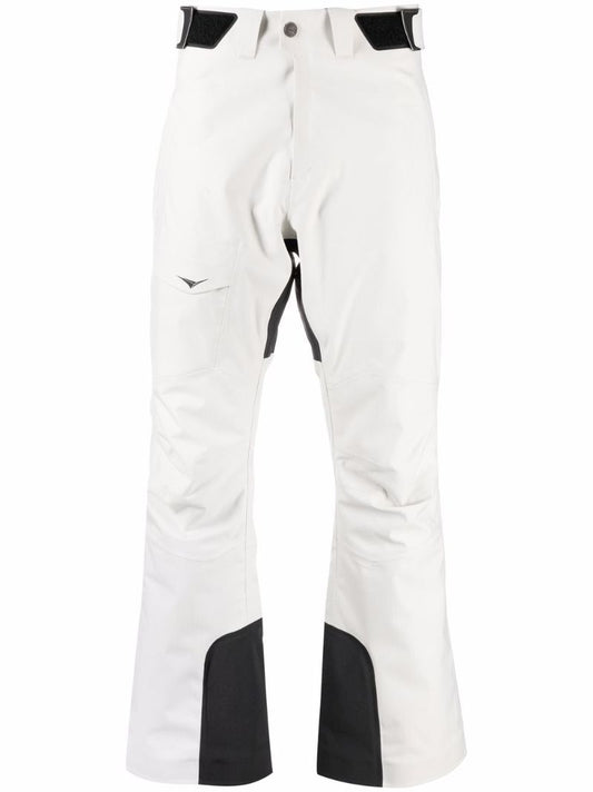 White Flared Ski Trousers