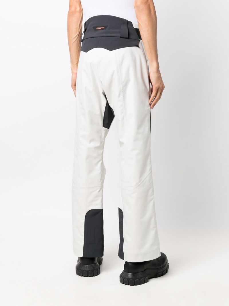 White Flared Ski Trousers
