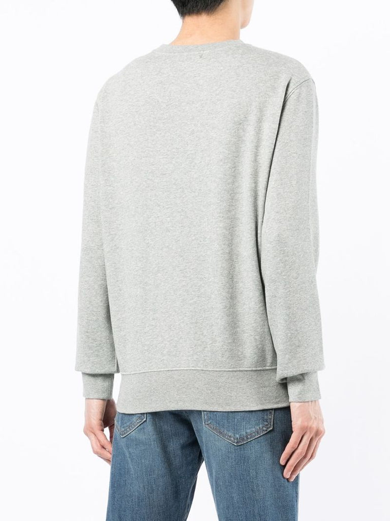 Grey Denim Polo Bear Cotton Sweatshirt