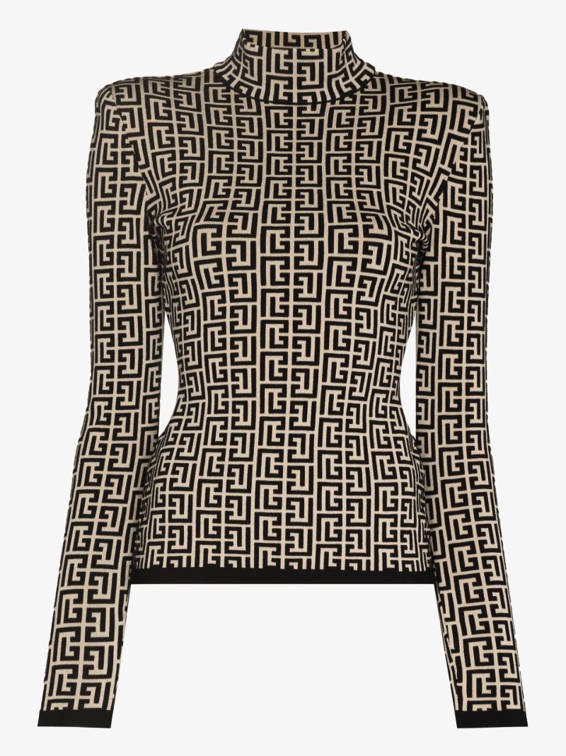 Monogram Turtleneck Sweater