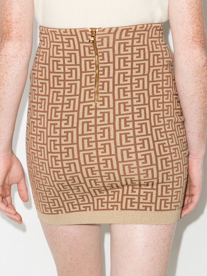 Monogram Mini Skirt