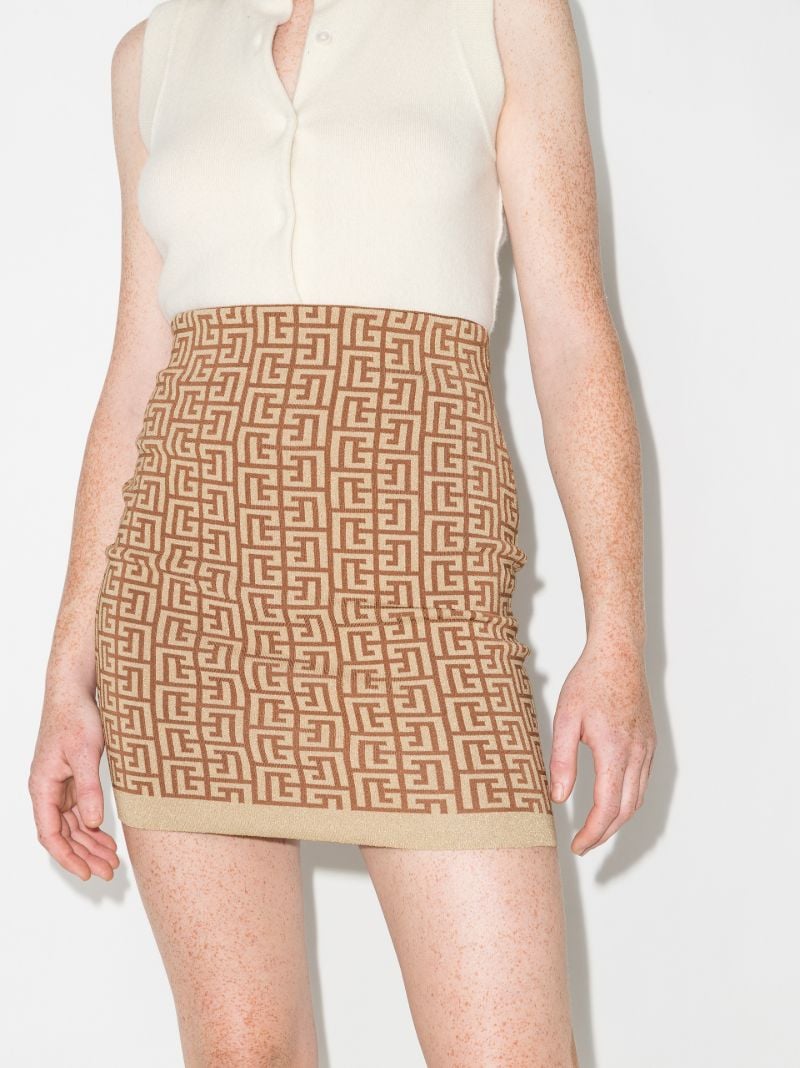 Monogram Mini Skirt