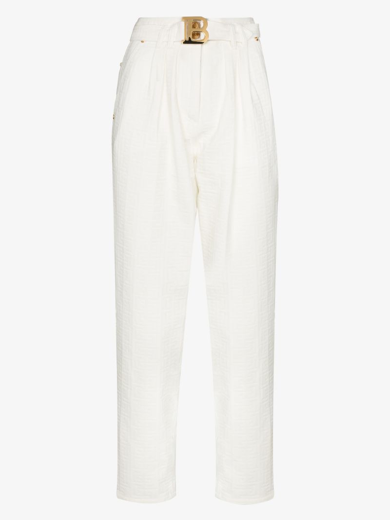 Logo Belt Boyfriend Jeans