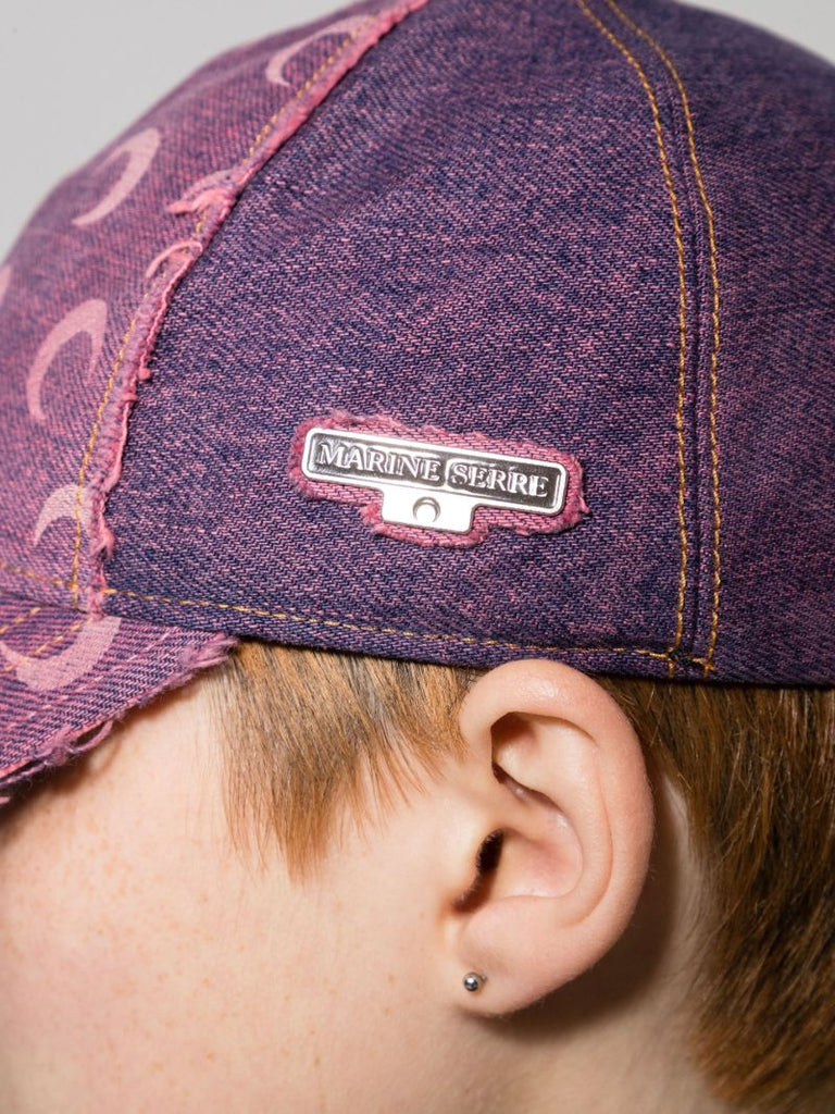 Pink Crescent Moon Baseball Cap