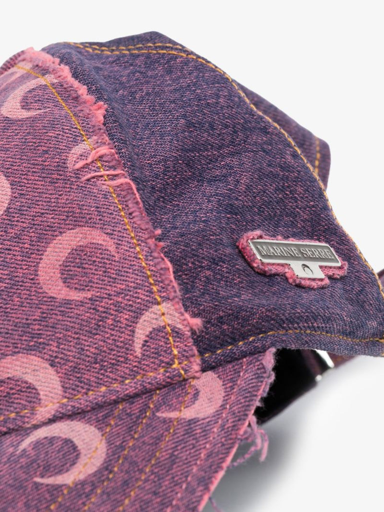Pink Crescent Moon Baseball Cap