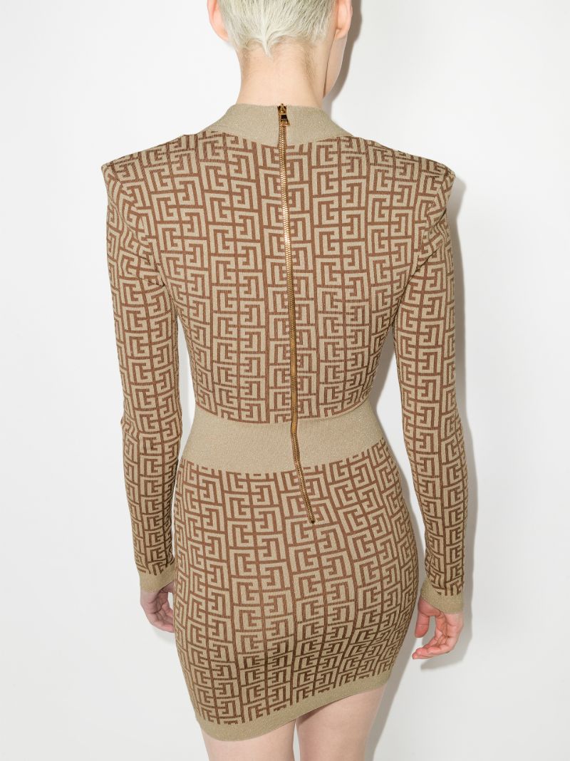 Monogram Knitted Mini Dress