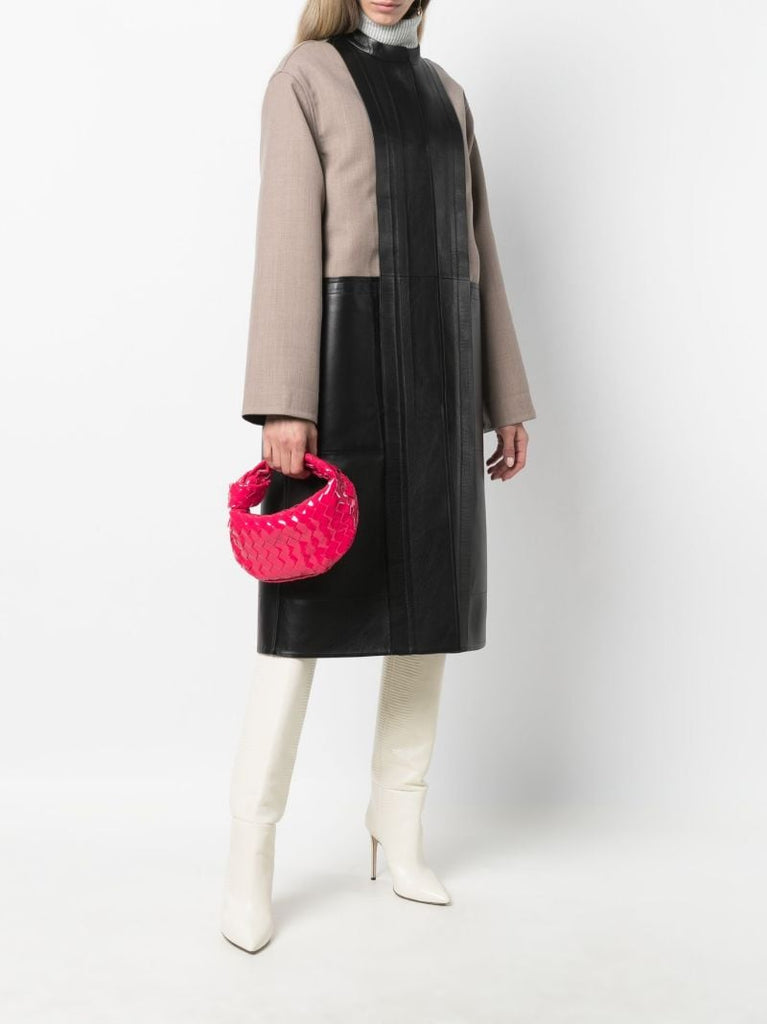 Pink Mini Jodie Leather Top Handle Bag