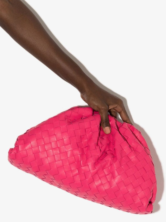 Pink the Pouch Leather Clutch Bag