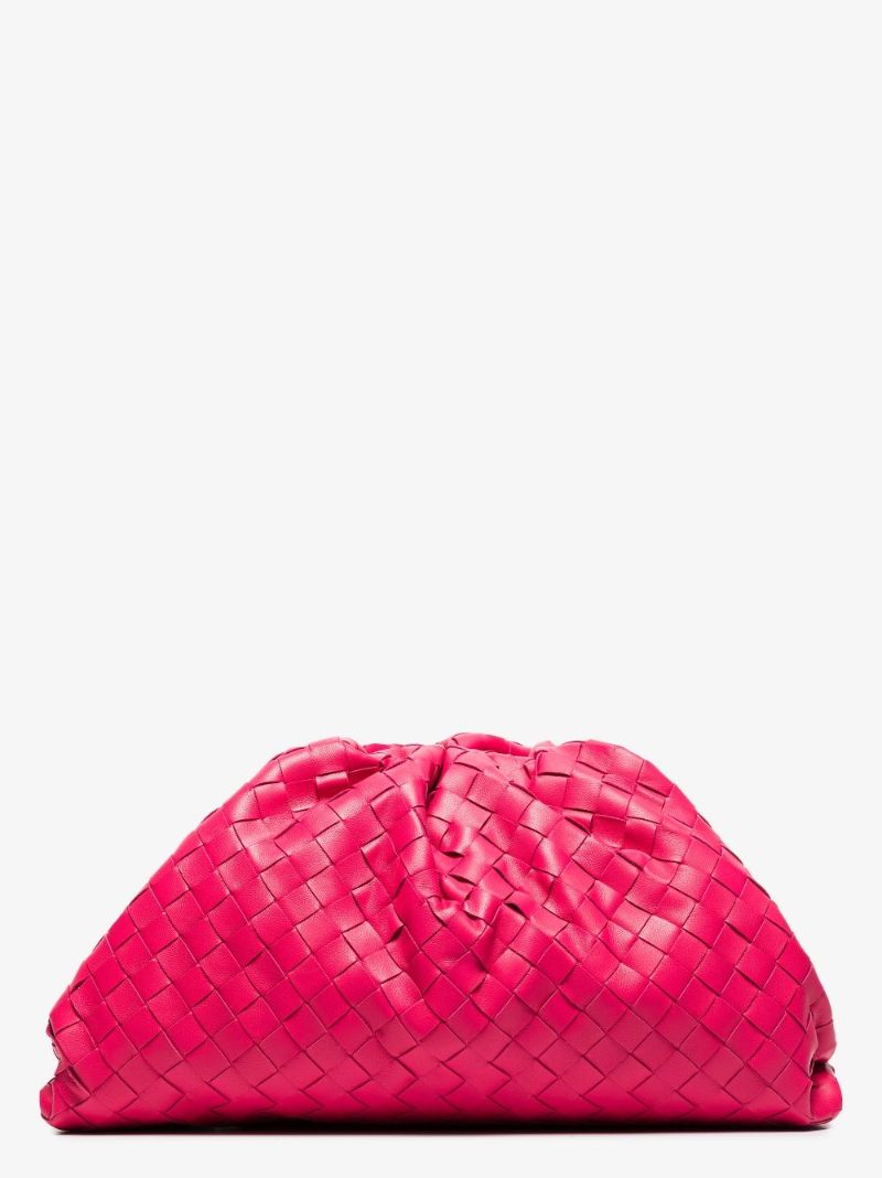 Pink the Pouch Leather Clutch Bag