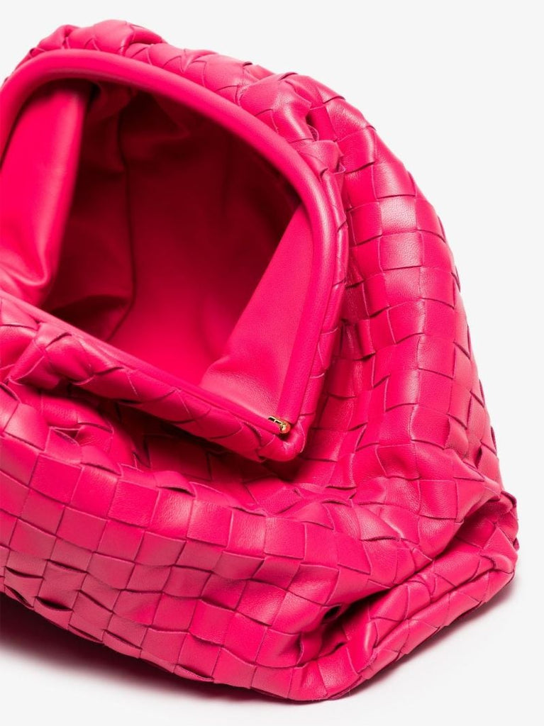 Pink the Pouch Leather Clutch Bag