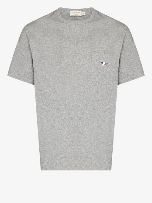 Tricolour Fox Patch Pocket T-shirt