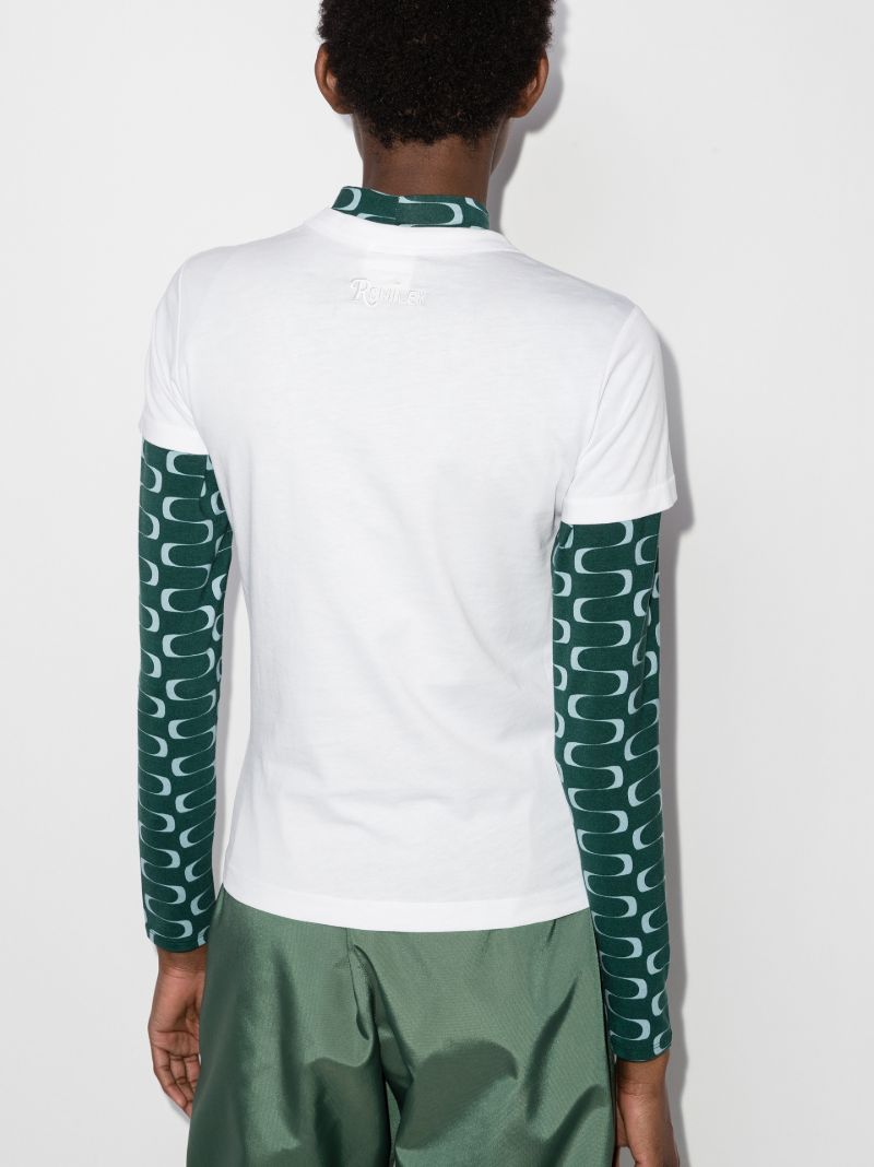 X Smiley Print Cotton T-shirt