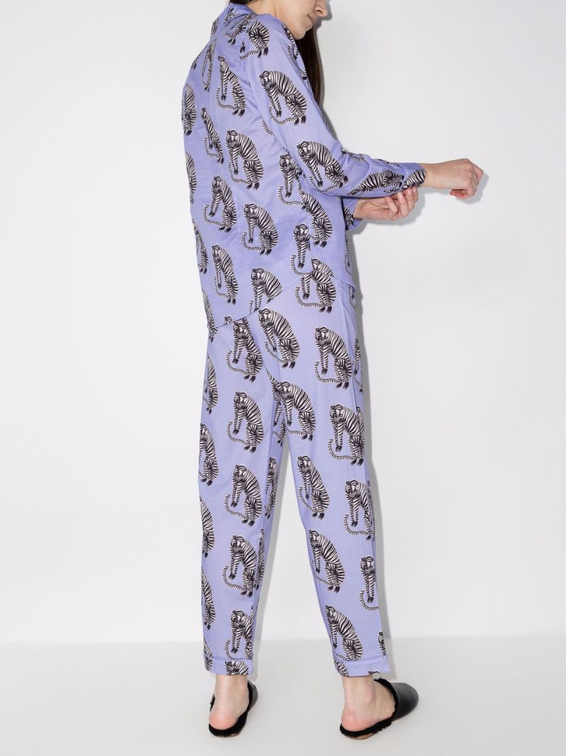 Sansindo Tiger Print Cotton Pyjamas