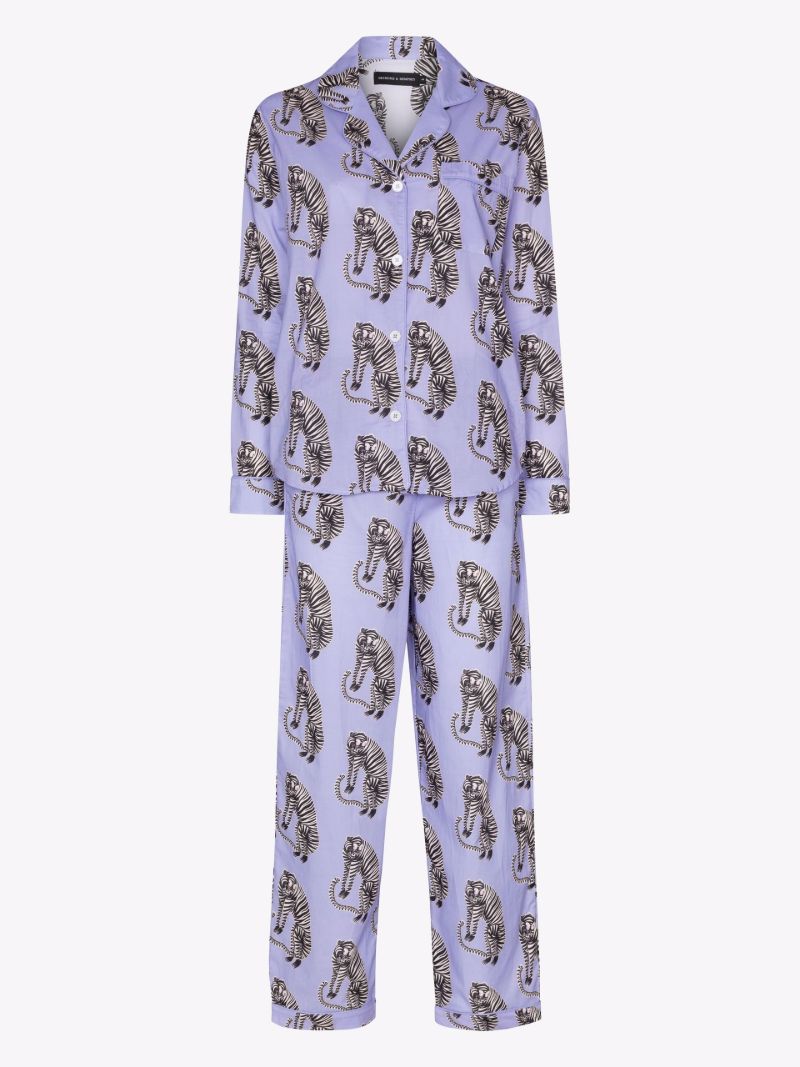 Sansindo Tiger Print Cotton Pyjamas
