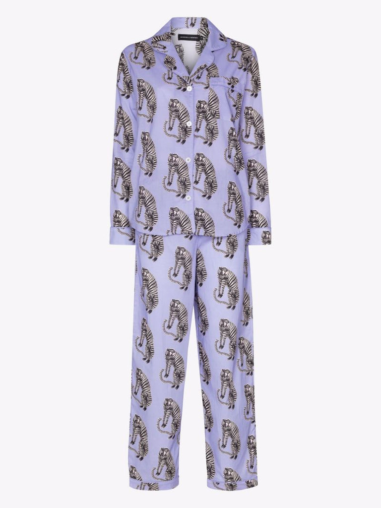 Sansindo Tiger Print Cotton Pyjamas