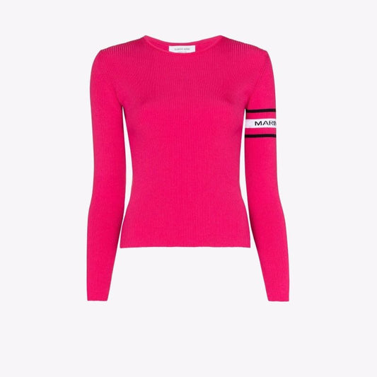 Open Back Ribbed Wool Sweater