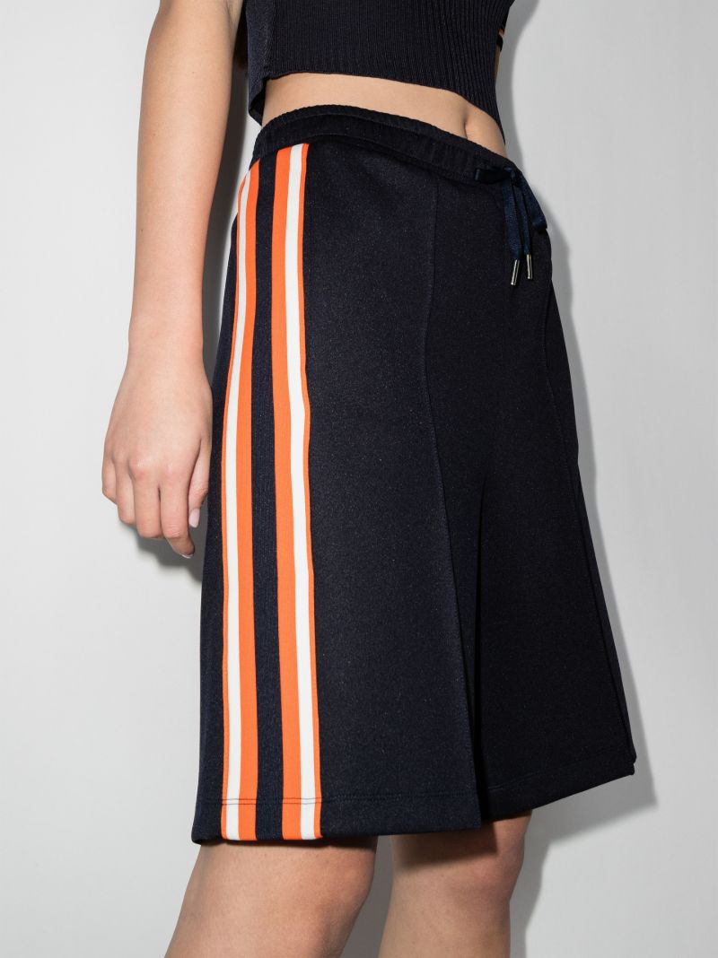 Striped Knee-length Track Shorts