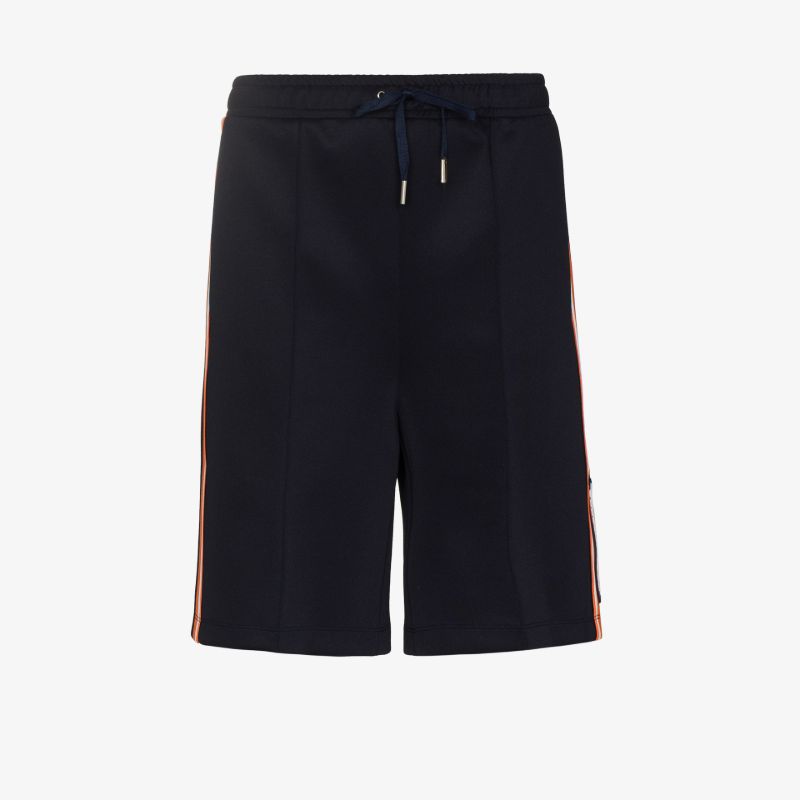Striped Knee-length Track Shorts