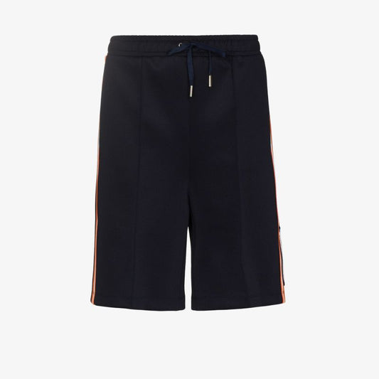 Striped Knee-length Track Shorts