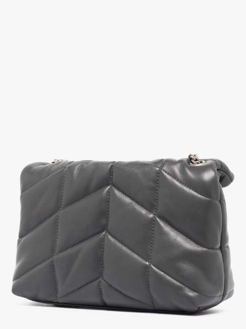 Grey Loulou Toy Leather Shoulder Bag