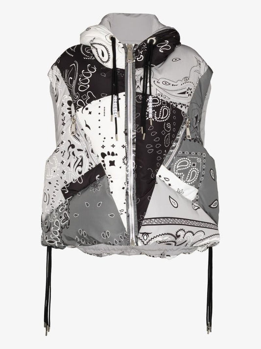 Bandana-print Sleeveless Coat