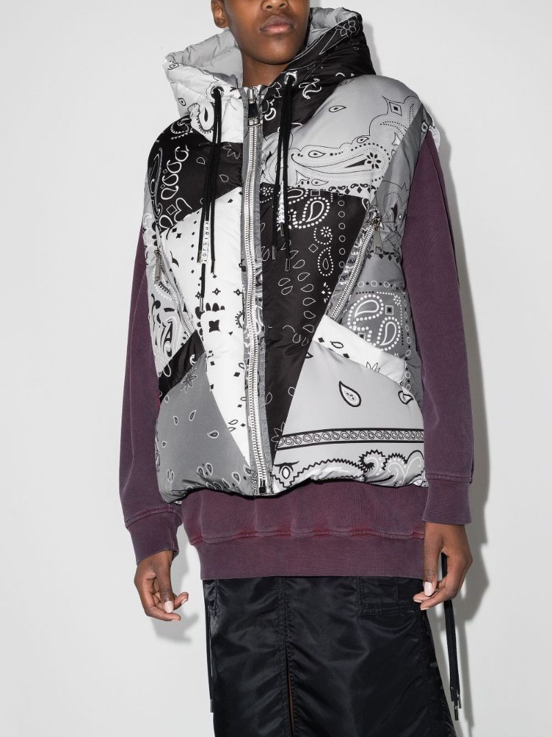 Bandana-print Sleeveless Coat