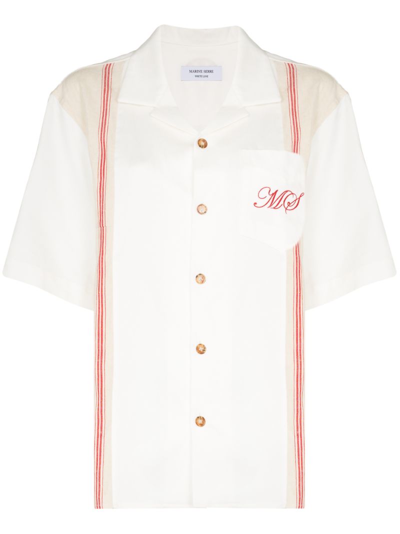 Tea Towel Embroidered Bowling Shirt