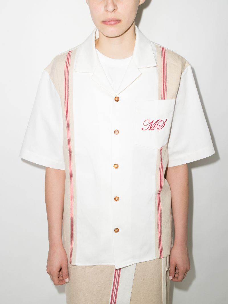 Tea Towel Embroidered Bowling Shirt
