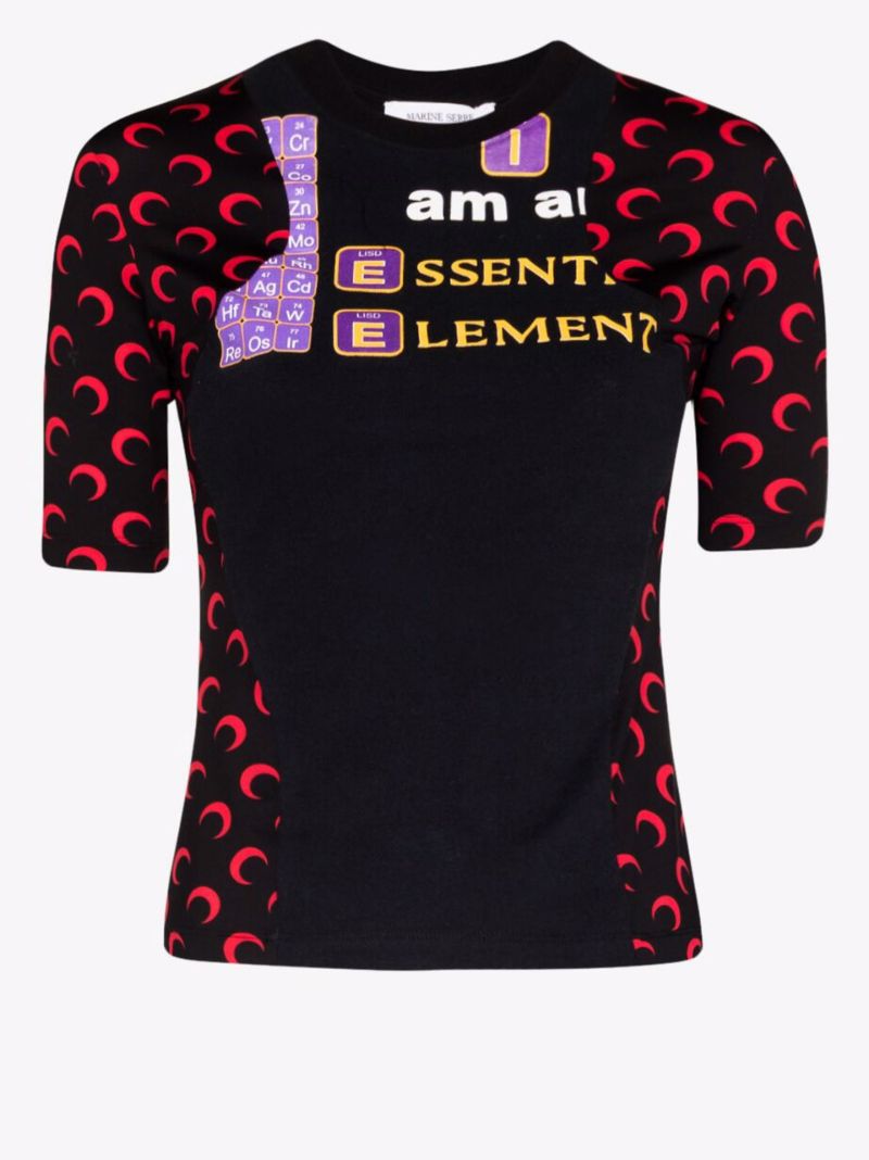 Regenerated Crescent Moon Graphic Top