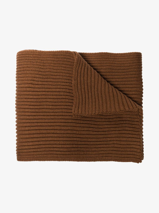 Brown Virgin Wool Scarf