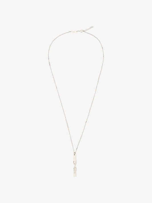 Silver Tone Twist Pendant Necklace