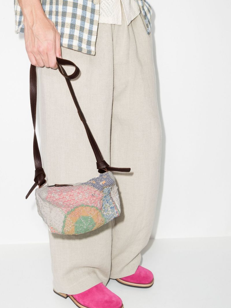 Neutral Digby Patchwork Cross Body Bag
