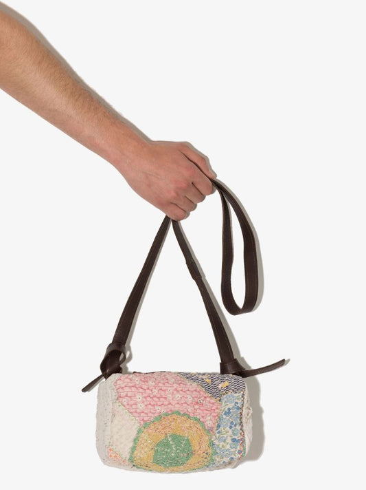 Neutral Digby Patchwork Cross Body Bag