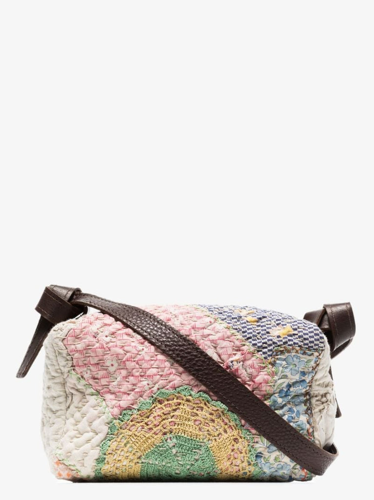 Neutral Digby Patchwork Cross Body Bag