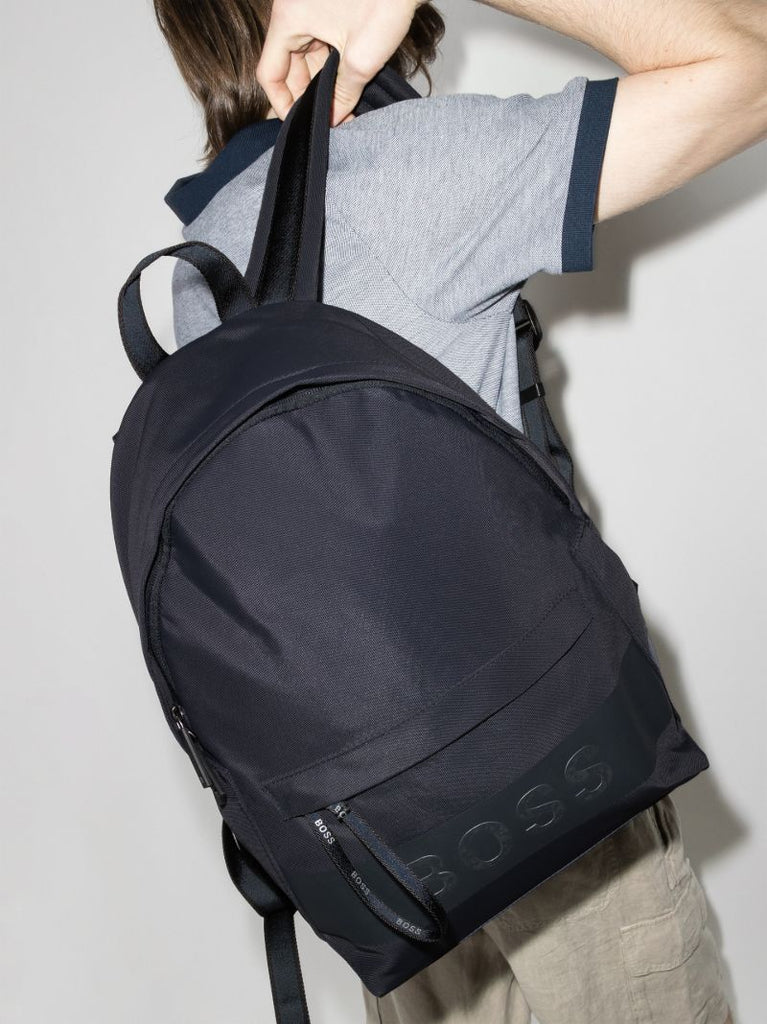 Navy Logo Backpack