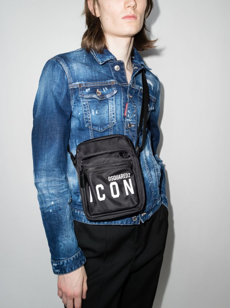 Black Icon Cross Body Bag
