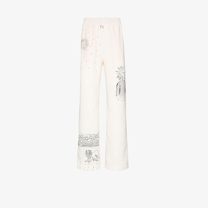 Lunar Reading Print Track Pants