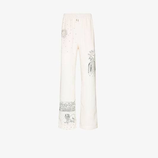 Lunar Reading Print Track Pants