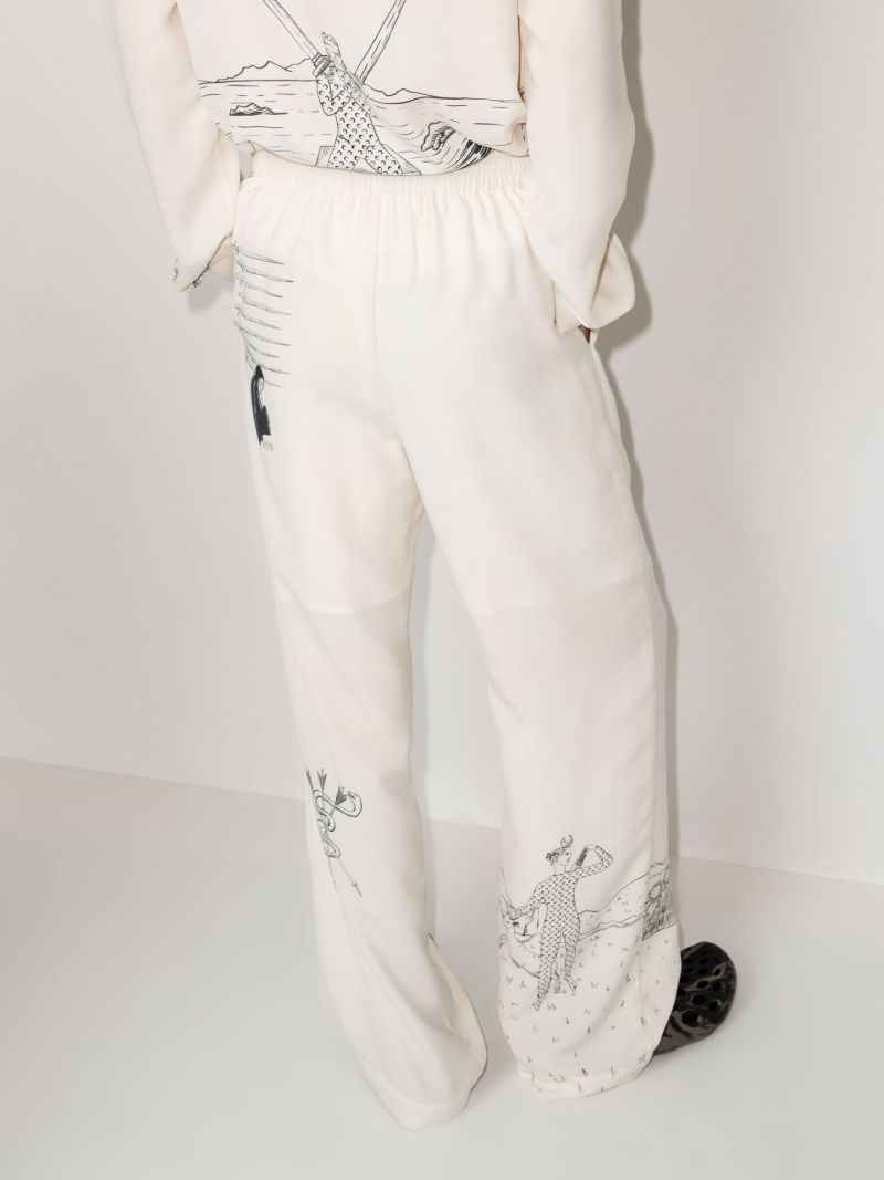 Lunar Reading Print Track Pants