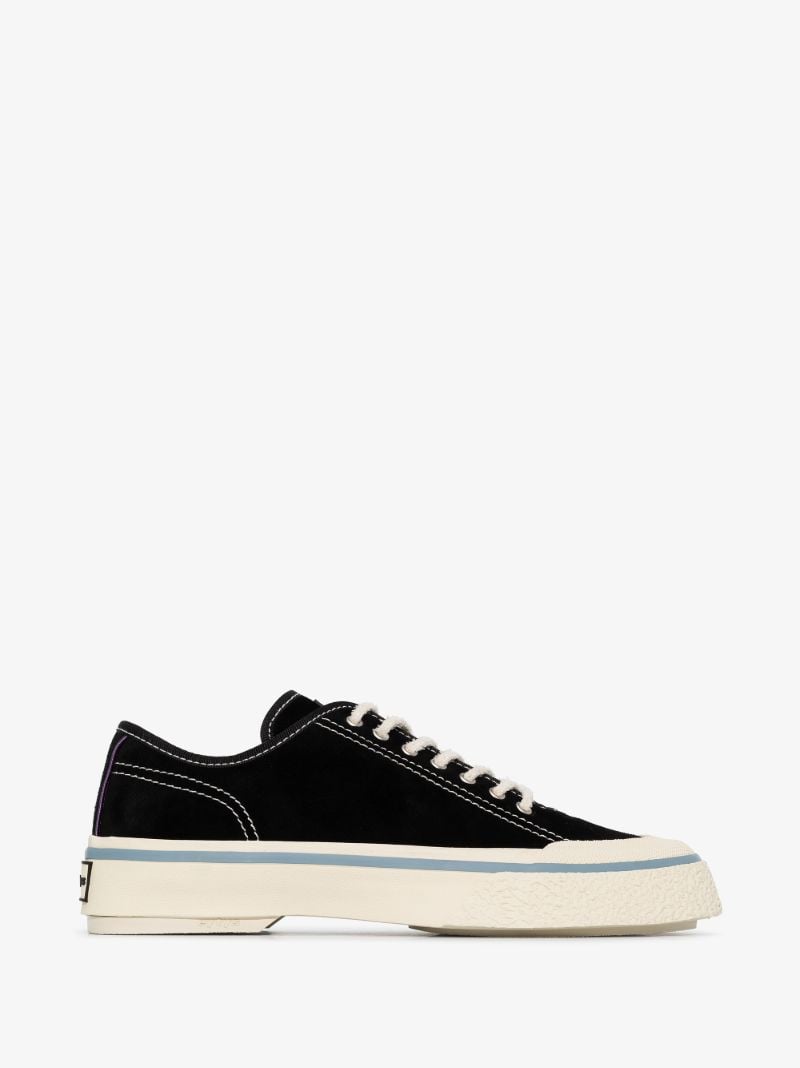 Black Laguna Low Top Suede Sneakers