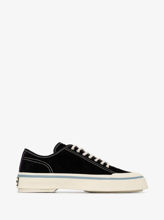 Black Laguna Low Top Suede Sneakers