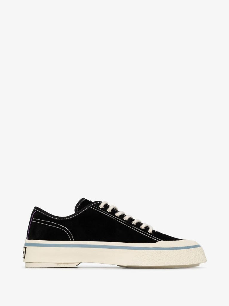 Black Laguna Low Top Suede Sneakers