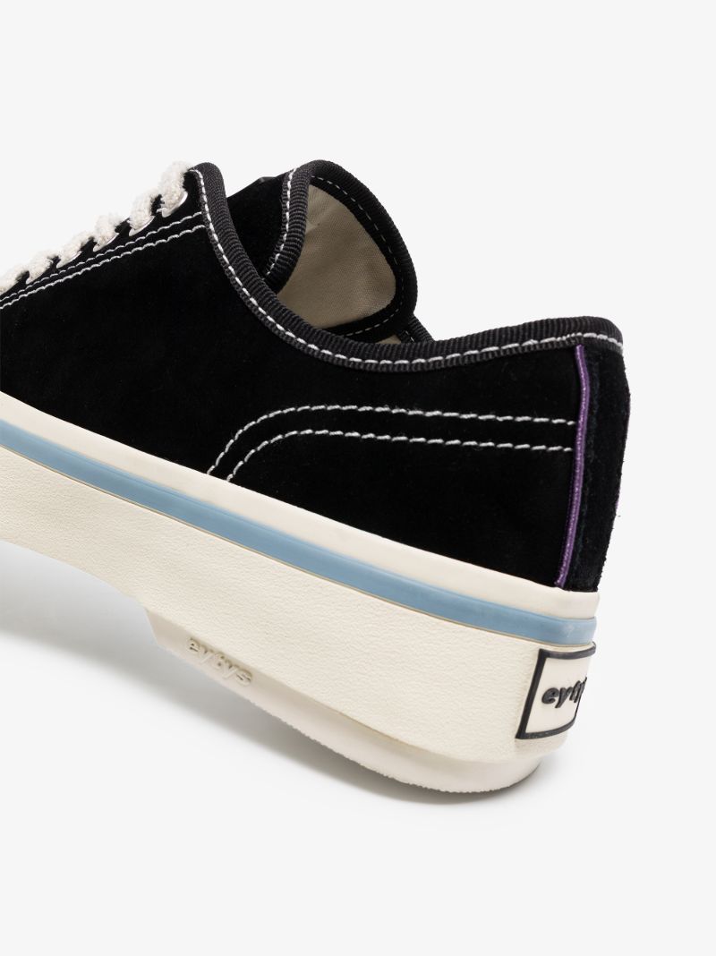 Black Laguna Low Top Suede Sneakers