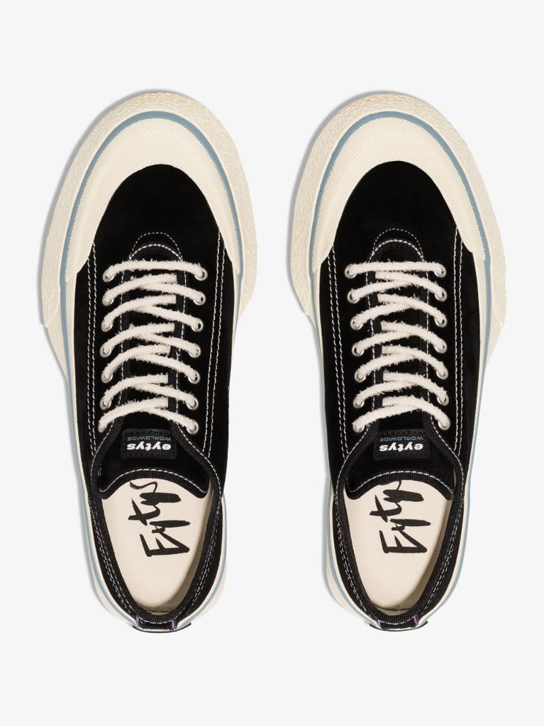 Black Laguna Low Top Suede Sneakers