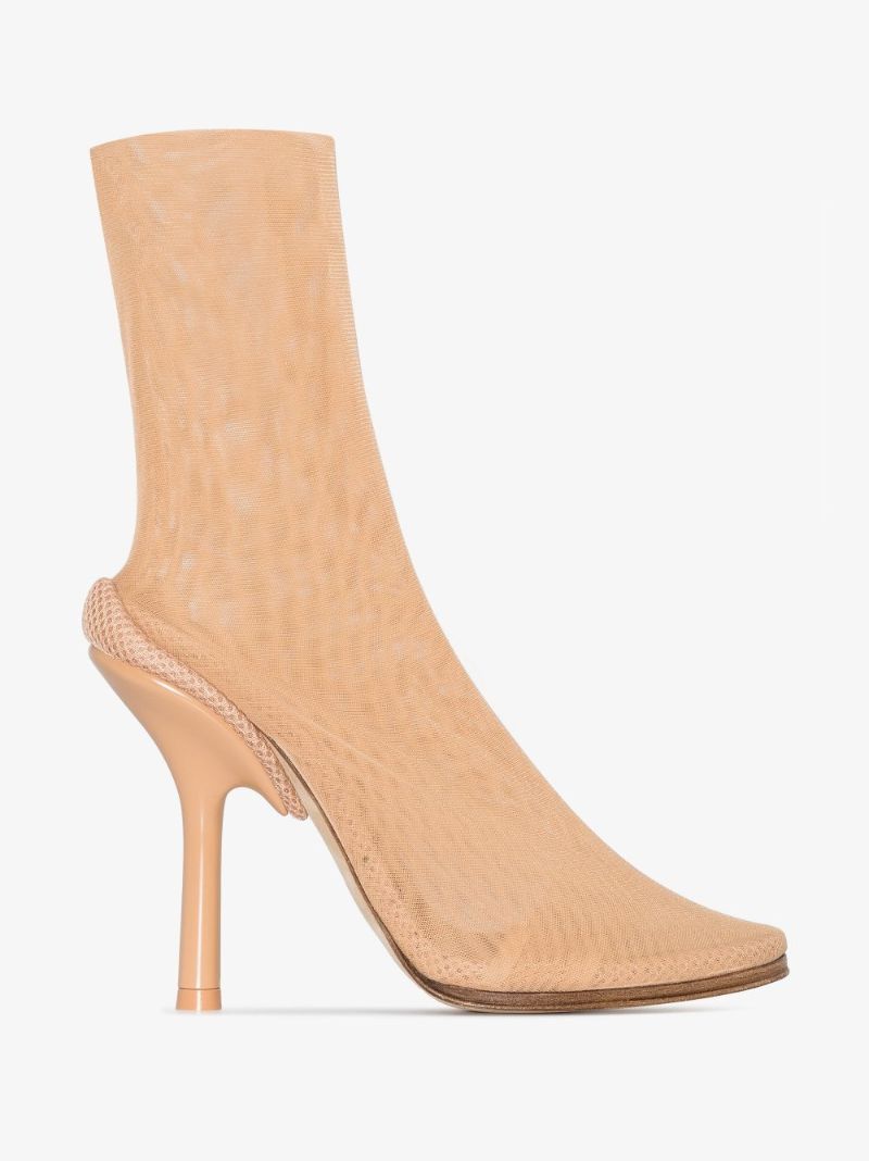 Neutral 110 Stretch Tulle Ankle Boots
