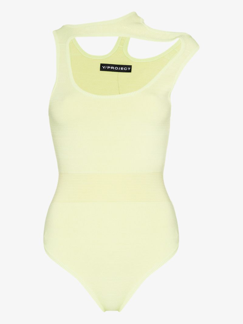 Three Collar Knitted Bodysuit