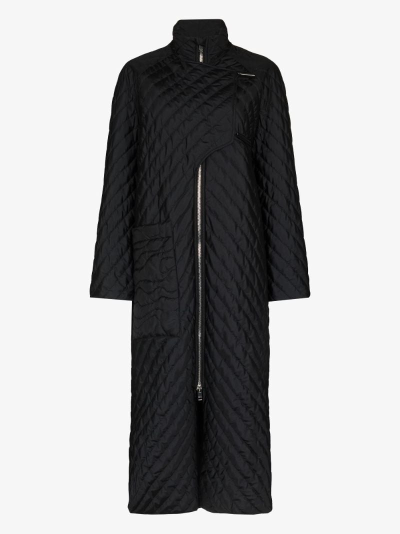 High Neck Quilted Coat