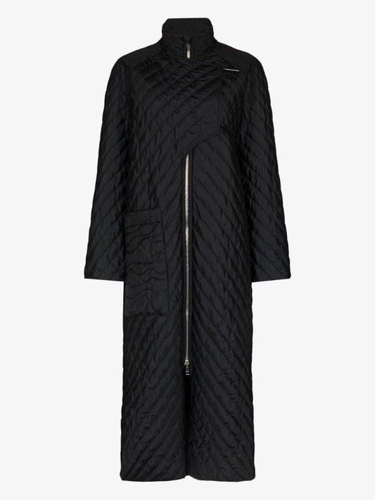 High Neck Quilted Coat