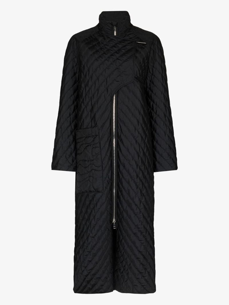 High Neck Quilted Coat