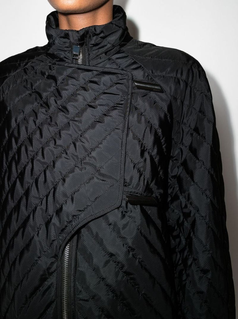 High Neck Quilted Coat